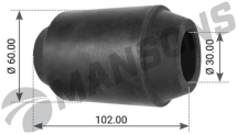 Сайлентблок полуресори  MANSONS  BPW OEM: 02.0316.06.00  30x60x102mm
