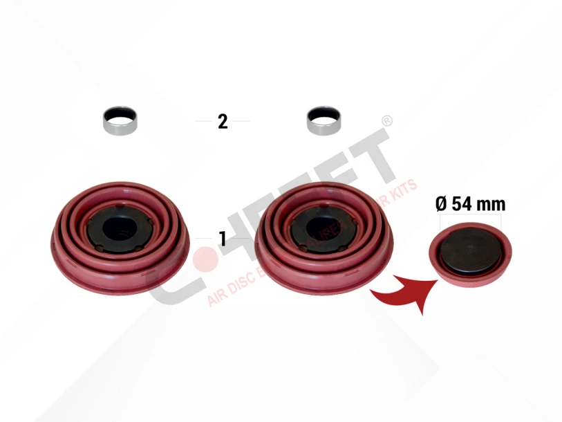 Пятаки суппорта з буртиком CHEEFT  CH1053  SL7 ; SM7 ; ST7 D54  OEM: K046523K50 