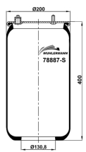 Пневморесора гумометалева 887M  WUHLERMANN    OEM: 0513983