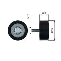 Направляючий ролик MERCEDES, SETRA, EVOBUS OEM: 9362001770, 9362003170 - фото 2