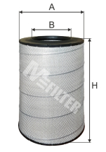 Фільтр повітряний Renault A557  MFilter ( C3217521, CF18202,  LX2081, LX774 )