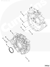 Сальник колінвала задній FOTON, JAC, KAMAZ, PAZ, GAZ Cummins  130x150x14 OEM: 3968563, 5569316, 4982415 - фото 2