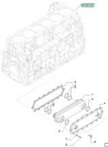 Кільце маслоохолоджувача  ( теплообміника ) IVECO, HONGYAN, HOWO, CASE, NEW HOLLAND, RENAULT,   Cursor 9 ОЕМ: 17289781, 172897810 - фото 2