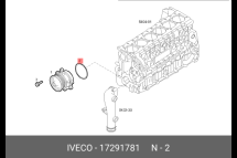 Кільце (помпи) водяного насоса HONGYAN, IVECO, CASE, NEW HOLLAND, HOWO  Cursor 9  ( 110,72x3,53 ) OEM: 172917810, 17291781 - фото 2