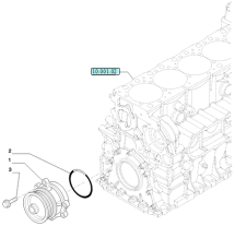 Кільце (помпи) водяного насоса HONGYAN, IVECO, CASE, NEW HOLLAND, HOWO  Cursor 9  ( 110,72x3,53 ) OEM: 172917810, 17291781 - фото 3