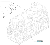 Кільце кришки компресора 126,56x3,53мм Cursor 9 IVECO, HONGYAN, CASE, NEW HOLLAND, HOWO OEM: 17292281, 172922810
