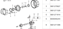 Палець гальмівної колодки передньої d=35/43 M=24/27 L=220 IVECO, HONGYAN, HOWO, FOTON, FAW, JAC OEM: 5801275827, 1880410038 - фото 2