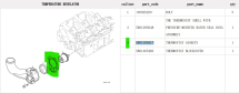 Прокладка термостата Cursor 9 IVECO, HONGYAN OEM: 5801399517, 504045785, 99443426 - фото 3