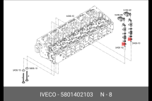 Сальник  клапана IVECO, HONGYAN Cursor 9 OEM: 5801402103,  - фото 2