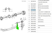 Шкворень D47/45 L-208 IVECO, HONGYAN, HOWO, SHACMAN, DONGFENG  OEM: 5801542556, 3001045315