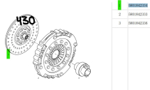 Диск зчеплення 430mm 10Z LUK B809036  IVECO, HONGYAN, SINOTRUK, HOWO, Shaanxi, Shacman OEM: 5801842334, 1601-200104 - фото 3