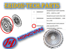 Корзина зчеплення d-430mm. IVECO, HONGYAN OEM: 6000036248, 343482001825