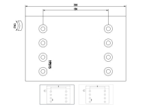 Накладка гальмівна SAF 300x200 мм. 2-й ремонт, WVA19515 OEM: 3057392420, 195152010210, 65203920A8R, 19515
