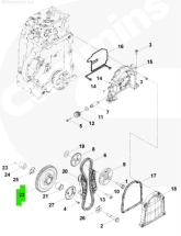 Шестерня проміжна ГРМ Cummins ISF2.8, Foton, Jac, Gaz (Газель) OEM: 5272961; 5262659 - фото 3