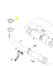 Прокладка глушителя FOTON OEM: L0120100016A0 - фото 3