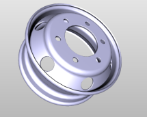 Диск колеса R17.5X6.00 FOTON 1088, 1089 Aumark, Tornado OEM: 1108931100018 - фото 2