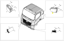 Фара ліва FOTON AUMAN 1186, 1166, 1226 OEM: M4364010102A0 - фото 3