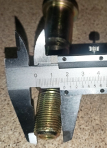 Палець ресори FOTON AUMARK 1041, 1051, 1078, 1088, (d25x120mm. M18x27mm./34mm.). OEM: 1103629500054 - фото 3