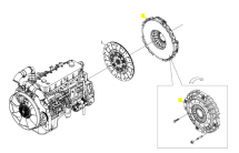 Корзина зчепленя 362мм ISF 3.8 FOTON ( номер диска L0161030105A0 ) - фото 2