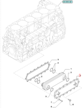 КРИШКА ТЕПЛООБМІННИКА CURSOR C9 IVECO, HONGYAN, CASE. OEM: 5801396651, 504127468 - фото 3