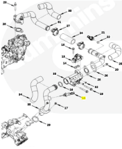 Датчик температури вихлопних газів Cummins 3,8; 6.7 Foton, ПАЗ, ГАЗ,  (Perkins110/135) OEM: 2872858; 4954250 - фото 3