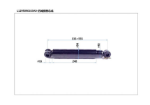 Амортизатор задній Foton Aumark OEM: L1295090103A0