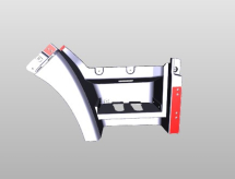 Підніжка кабіни права верхня FOTON AUMAN 1186; 1126; 5186; 1106; 1256 OEM: M4545011001A0; M454500000035