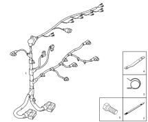 Джгут проводки двигуна Cursor 9 >(блок + форсунки)< IVECO; HONGYAN (C9 EDC17 SIH) OEM: 5801944172; 2404161702