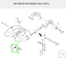 Пружина сідла JOST >JSK 36 DV; JSK 37 C< OE: SK847; W400002640 - фото 2
